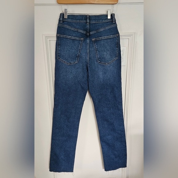 Warp + Weft MAB Slim Straight Side Slit Jeans 26 High Waisted - Picture 8 of 12
